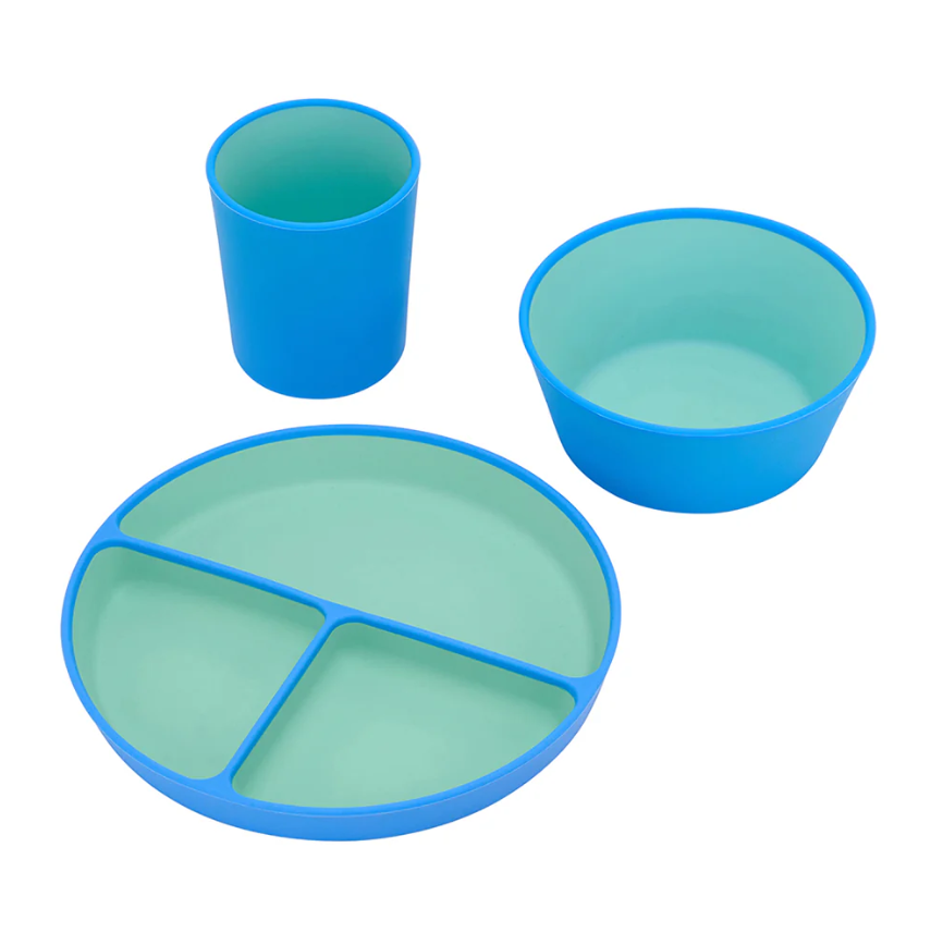 Silicone Two Tone Dinner Set