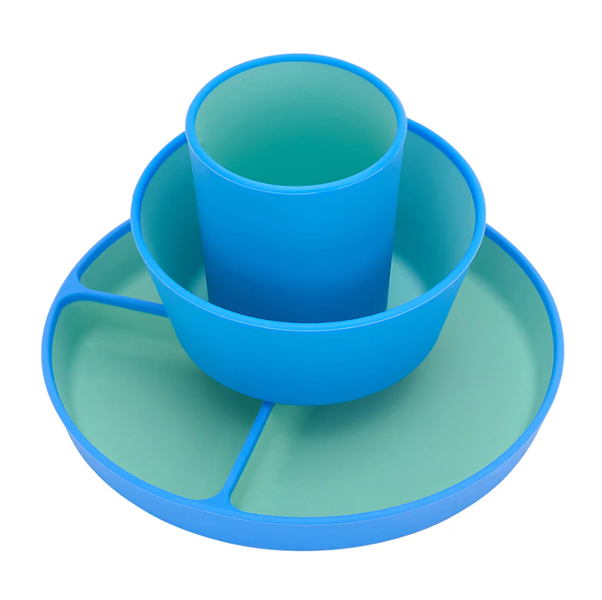 Silicone Two Tone Dinner Set