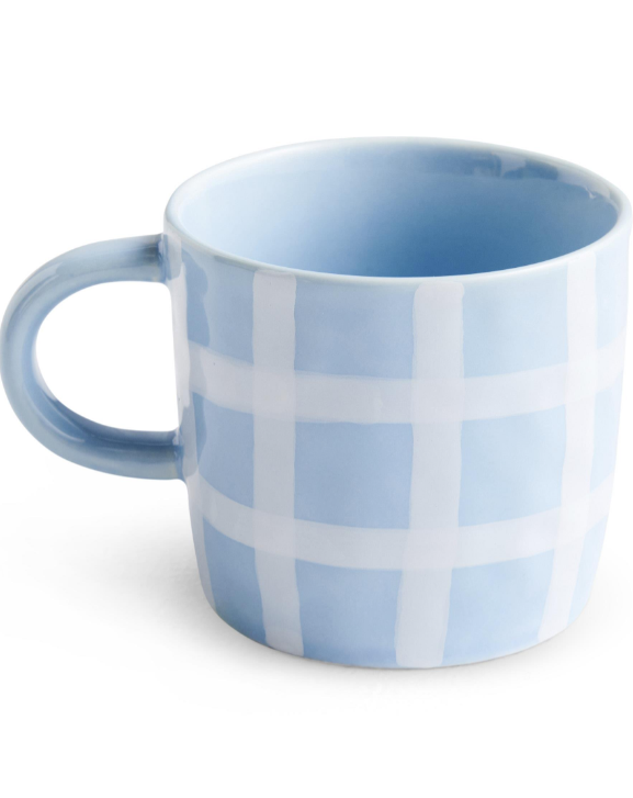 Blue Bird Tartan Mug - 2P Set