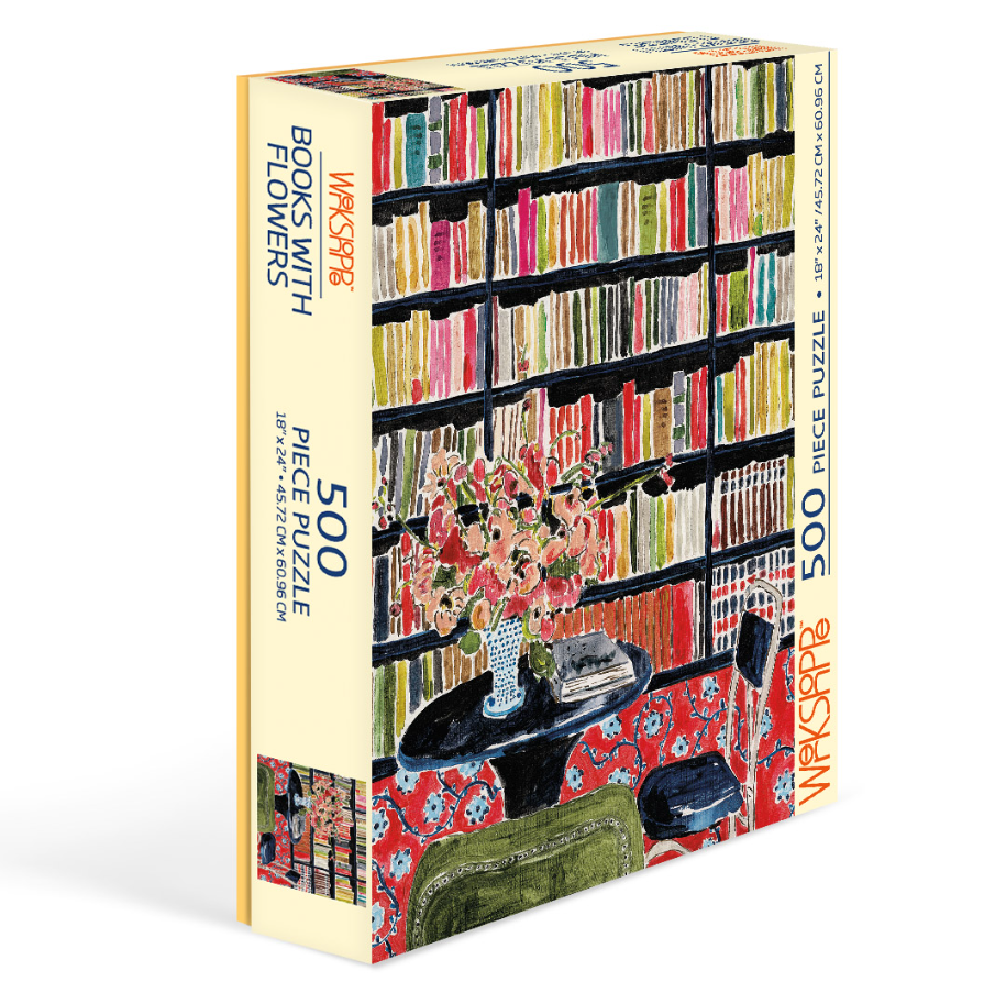 500pc Puzzle - Books with Flowers