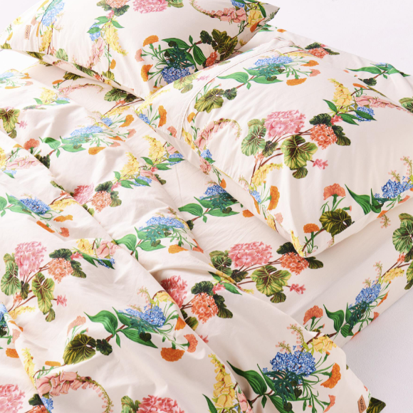 Cotton Quilt Cover - Bouquet Beauty