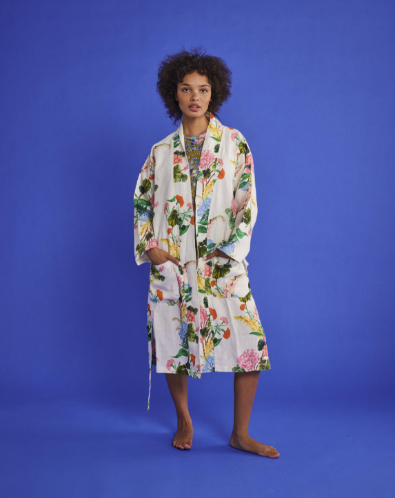 Linen Robe - Bouquet Beauty