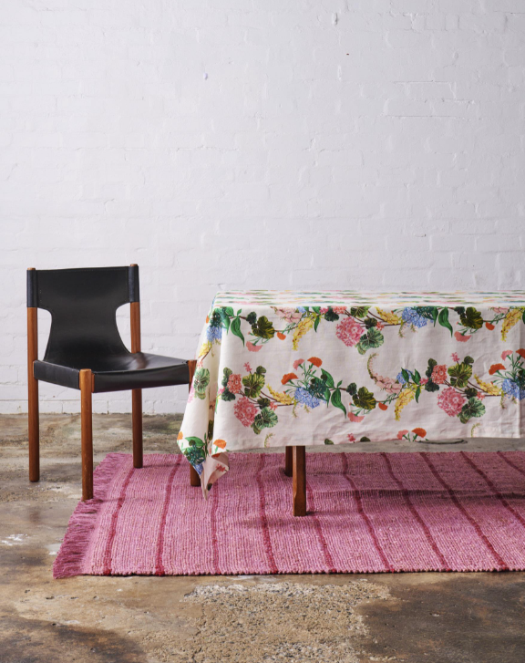 Linen Tablecloth - Bouquet Beauty