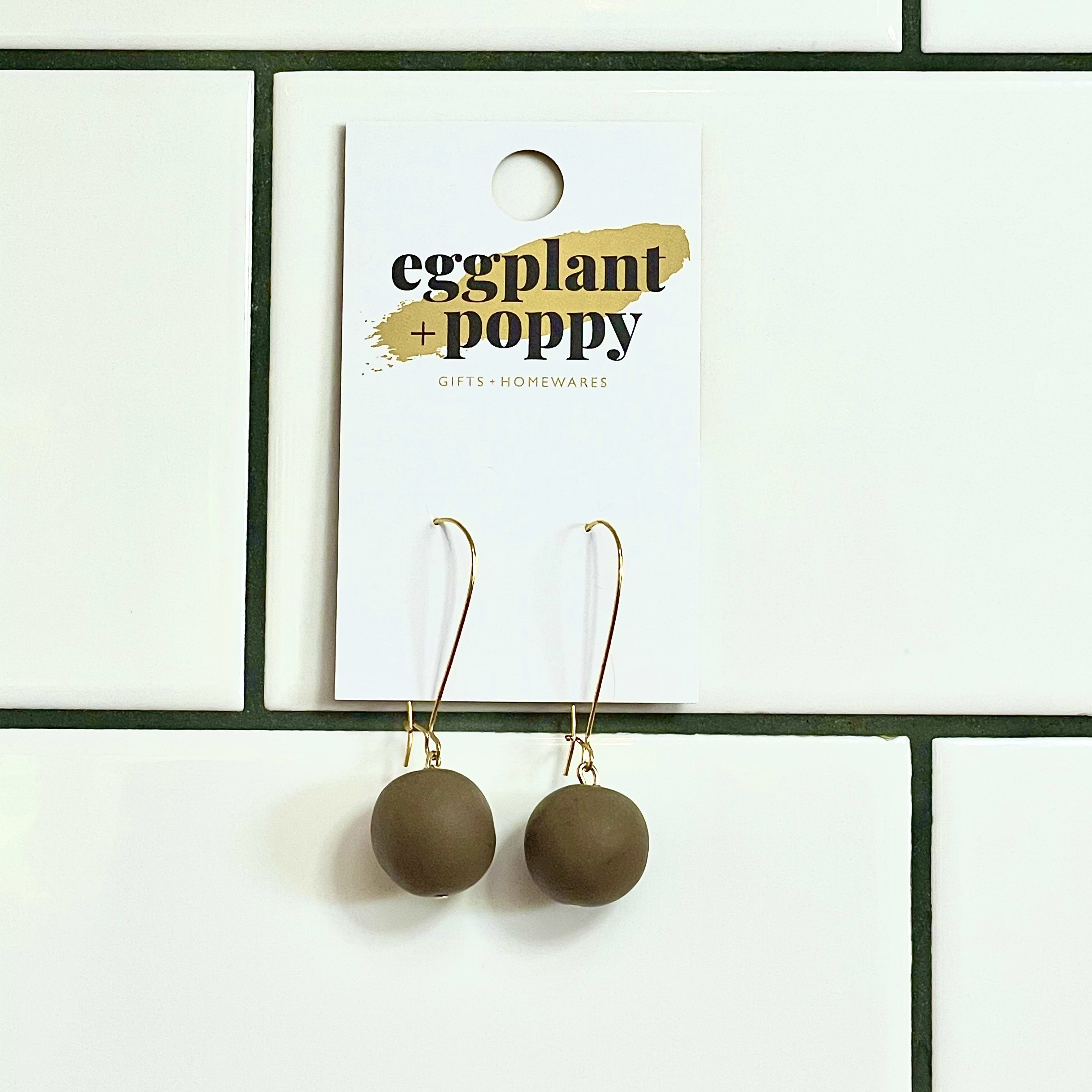 Candy Drop Earrings - Chocolate