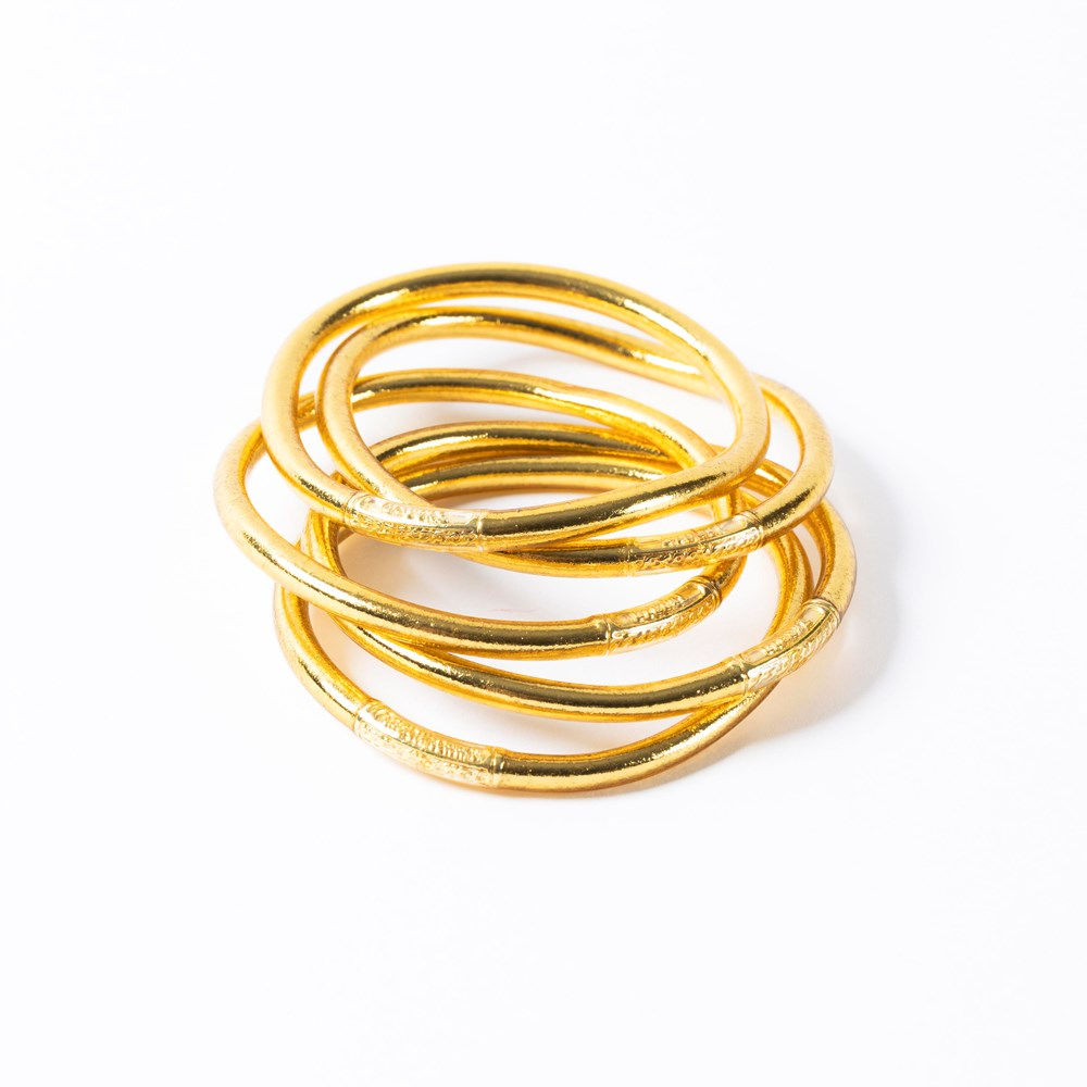 Buddhist Bracelet - Thick Gold