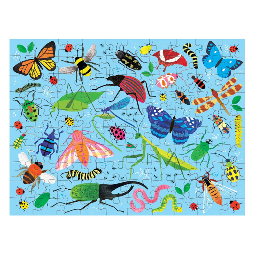 100pc Double Sided Puzzle - Bugs & Birds