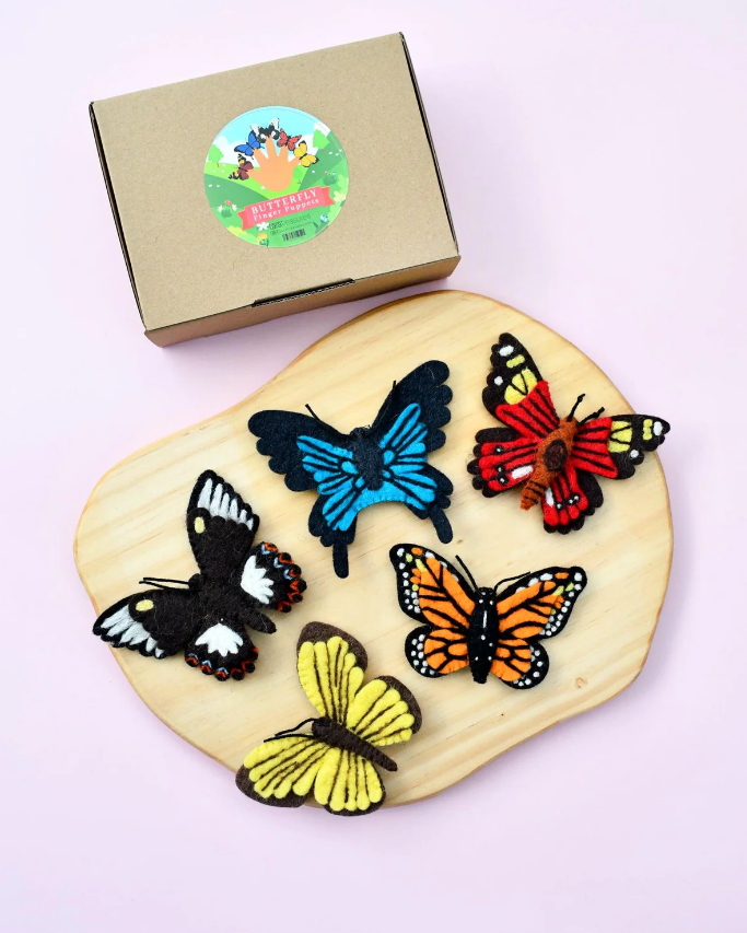 Finger Puppet Set - Butterflies