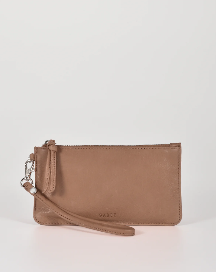 Abril Soft Leather Wristlet Purse