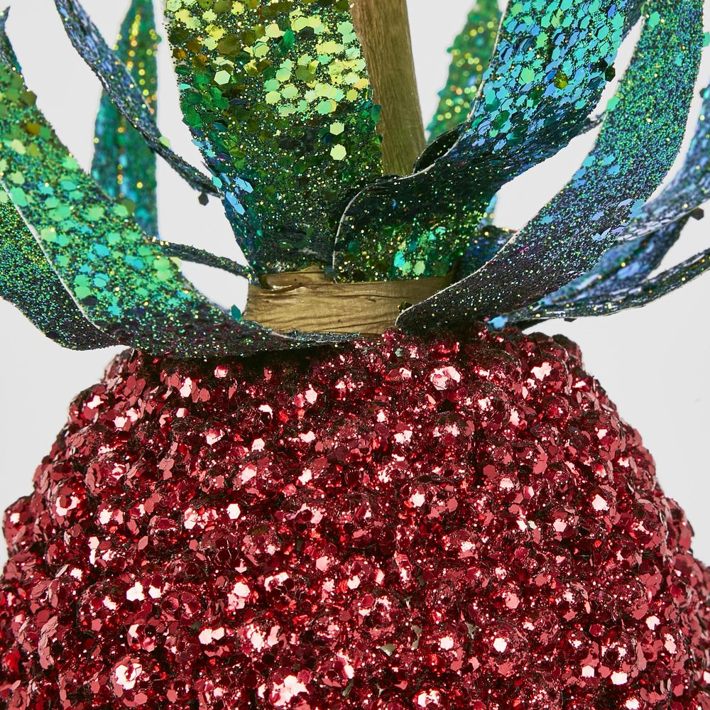 Decoration - Shimmer Pineapple Red