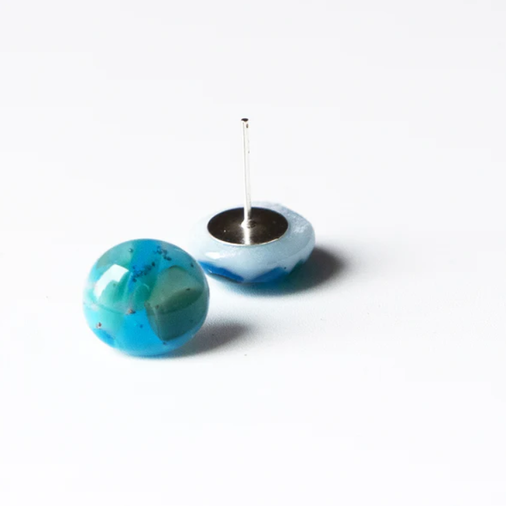 Ocean Essence - Coastal Lagoon Stud Earrings