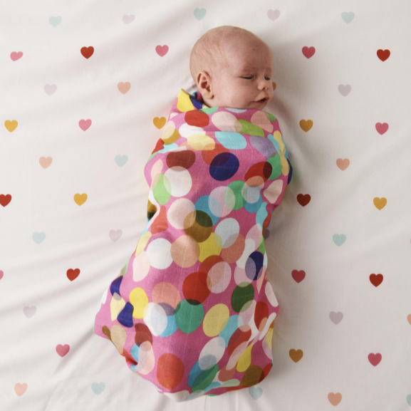 Bamboo Swaddle - Confetti Pink