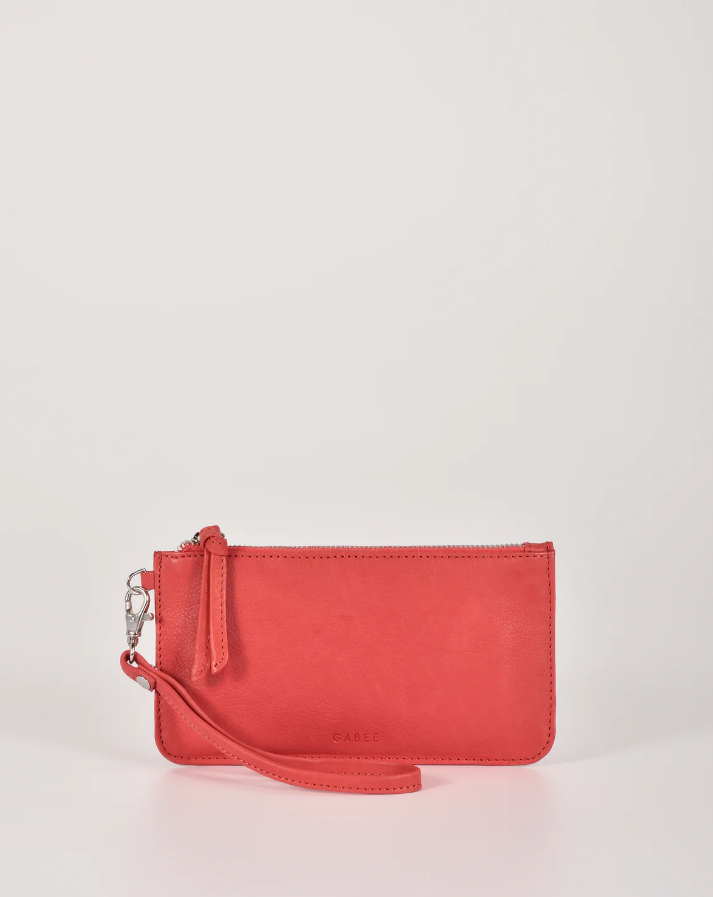 Abril Soft Leather Wristlet Purse