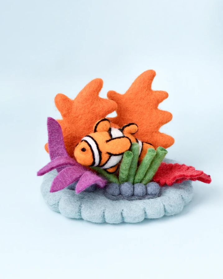 Felt Coral Reef with Clownfish Set