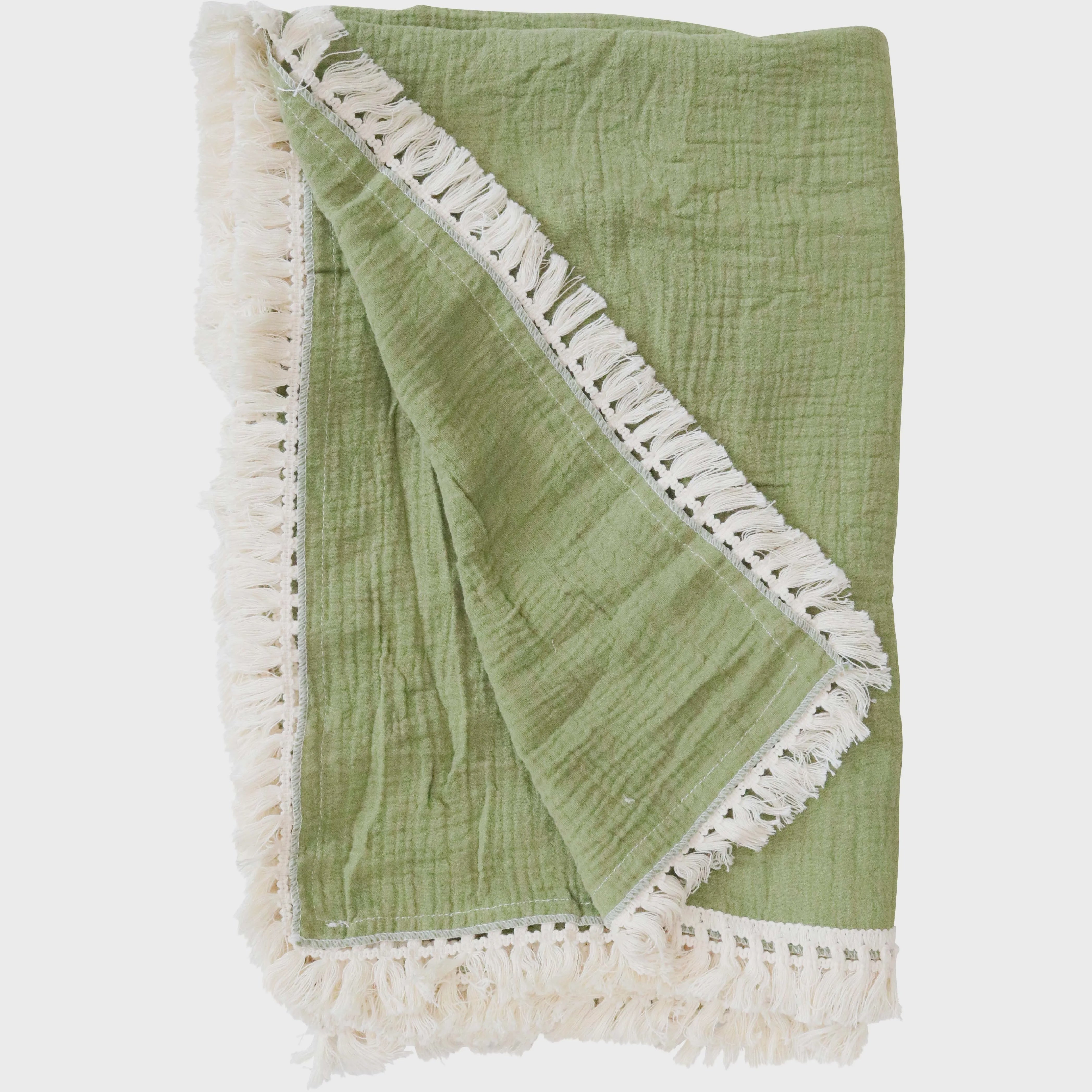 Cotton Throw - Olive