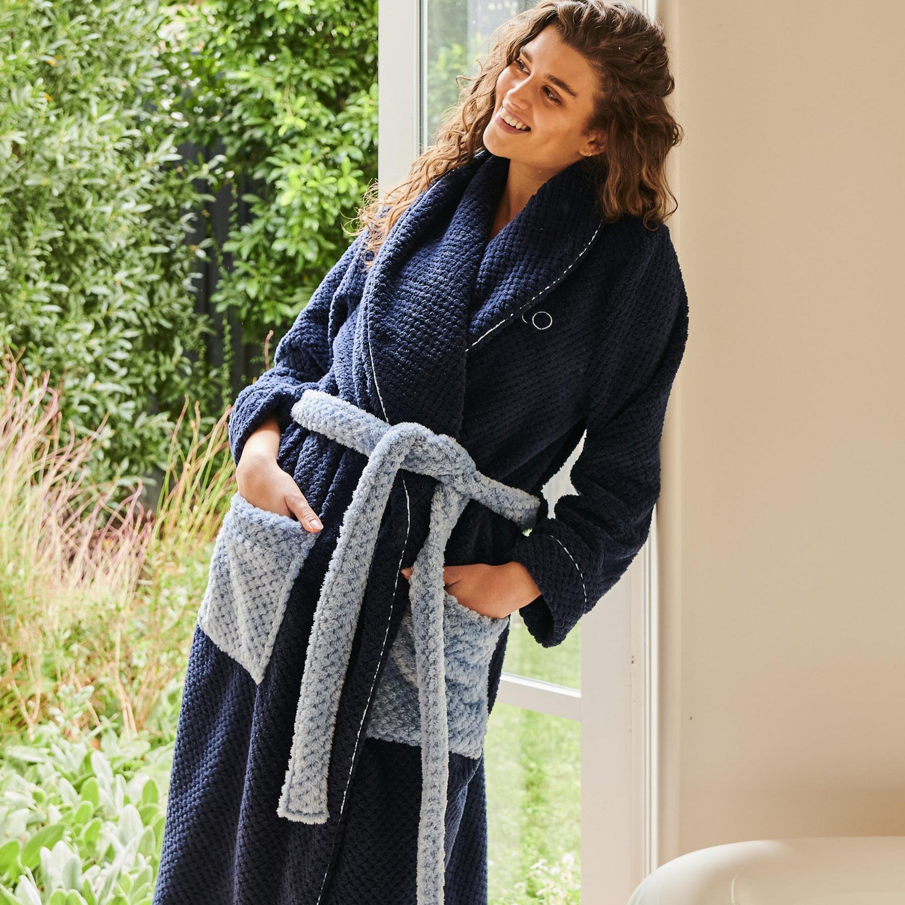 Cosy Robe - Deep Blue