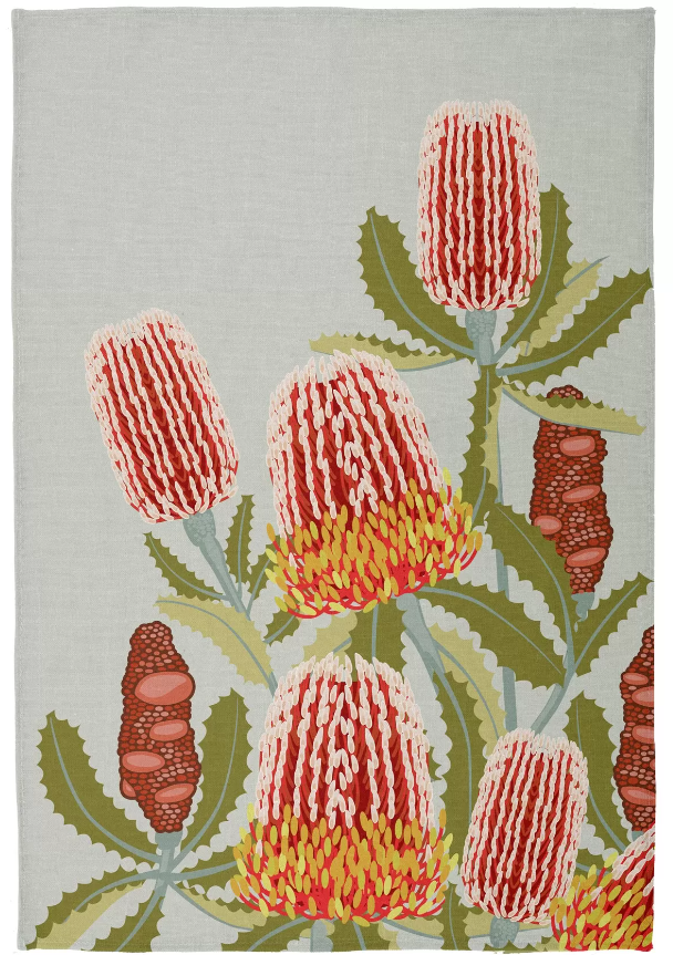 Tea Towel - Firewood Banksia (Light)