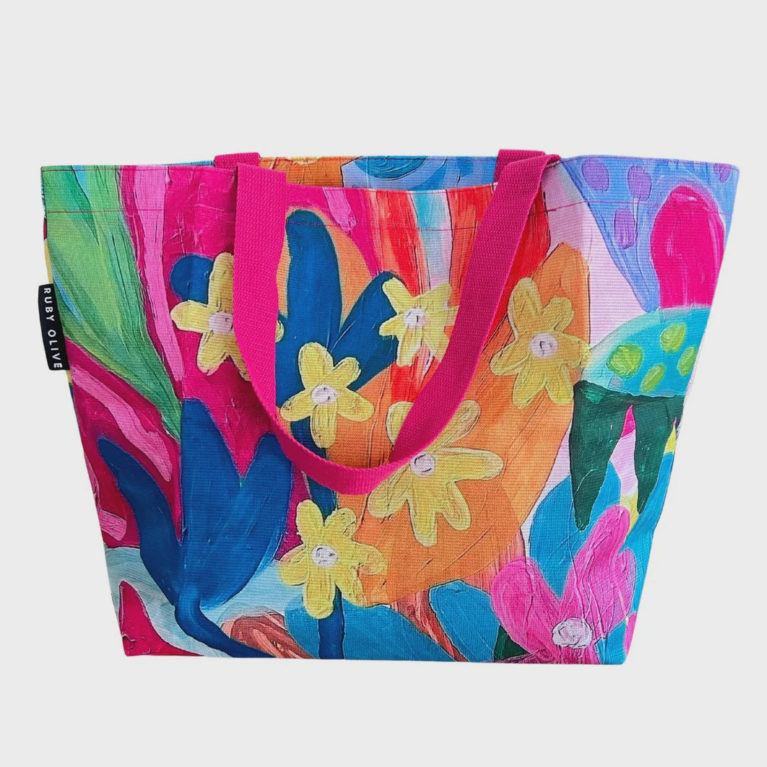 Ruby Olive x Steph Chapman Flower Joy Tote Bag