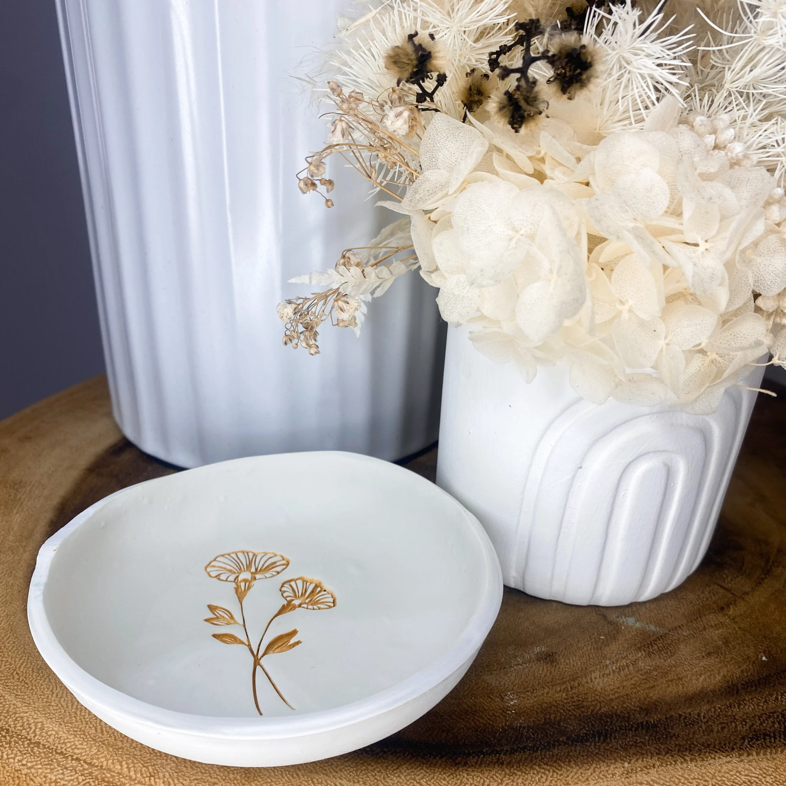 Birth Flower Trinket Dish