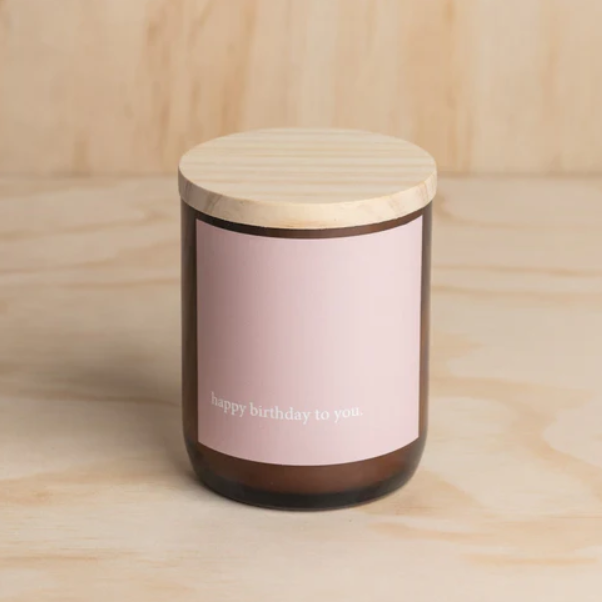 Commonfolk Candle - Happy Birthday Pink