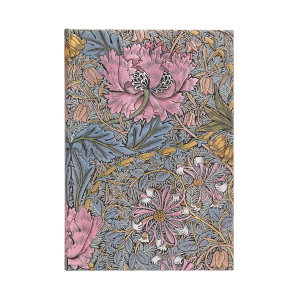 Hardcover Journal - Morris Pink Honeysuckle