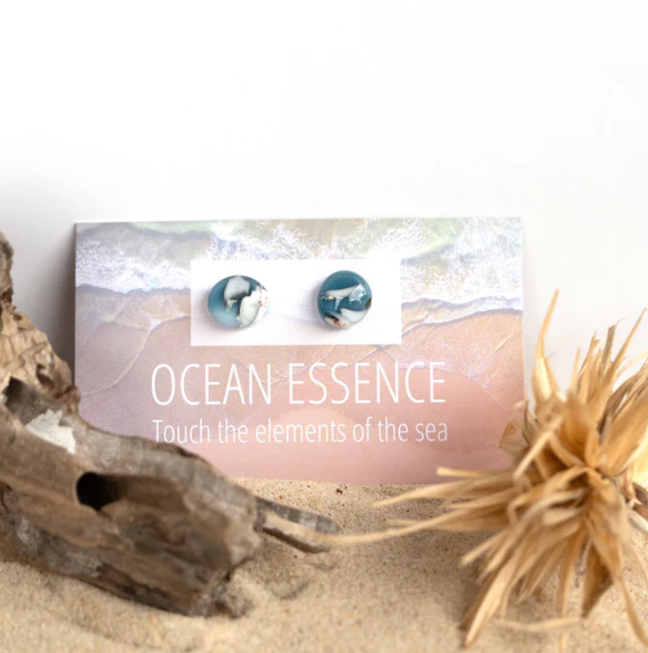 Ocean Essence - Icy Shores Stud Earrings