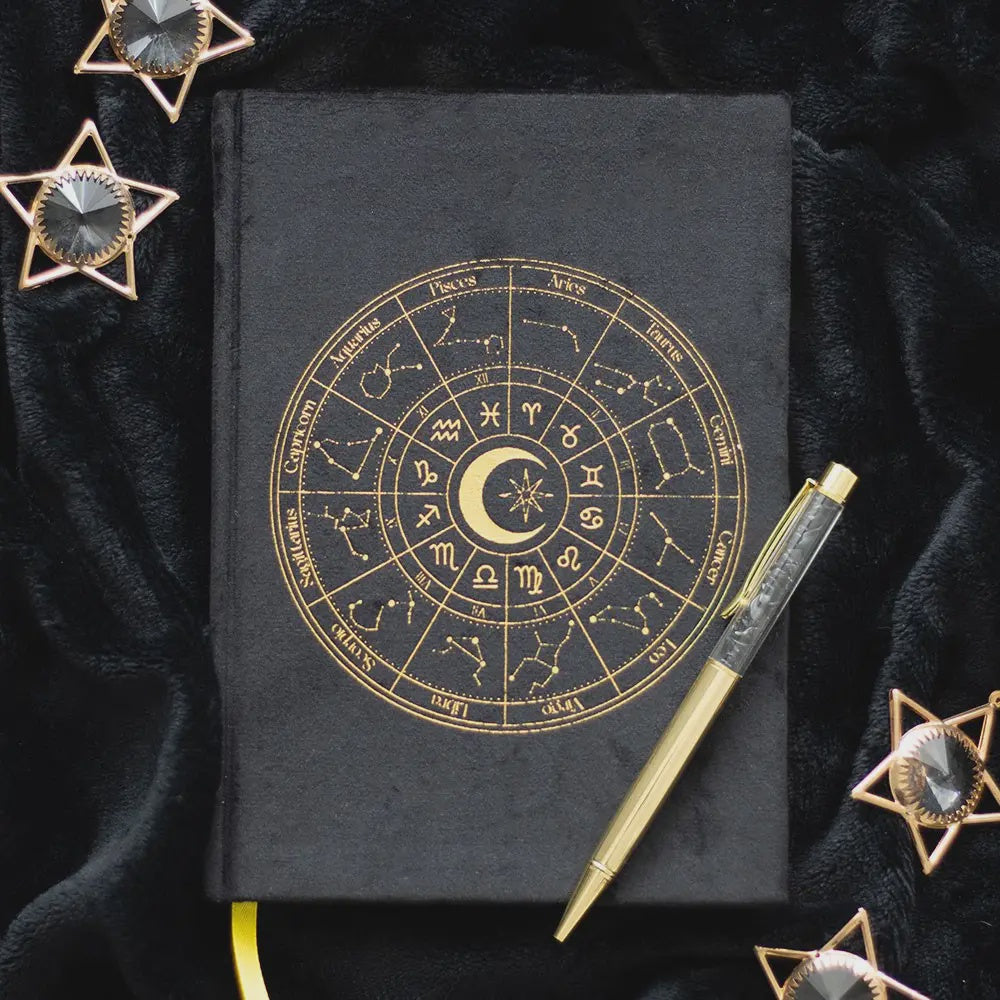 Journal & Pen - Astrology Wheel