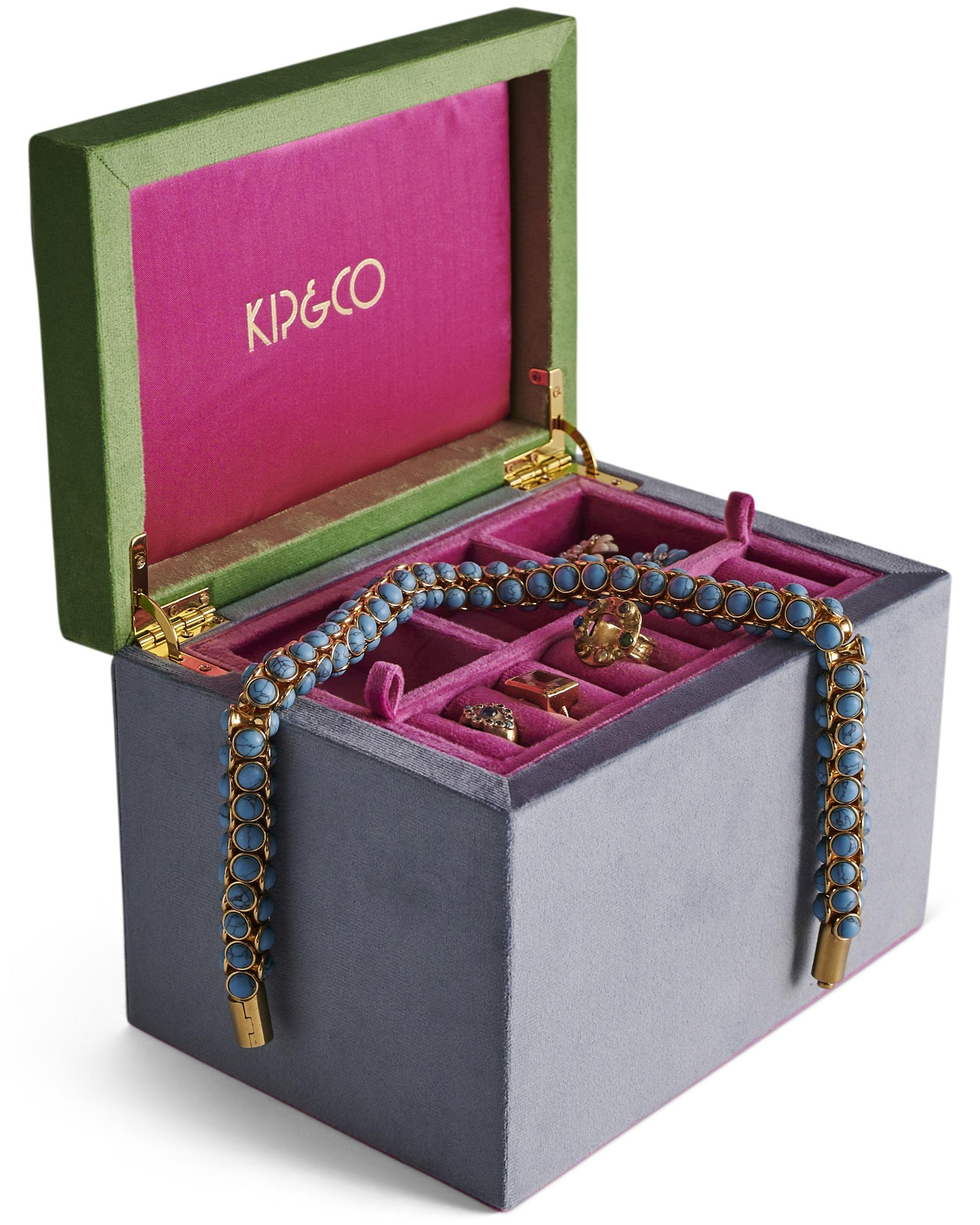 Velvet Jewellery Box - Kaleidoscope Large