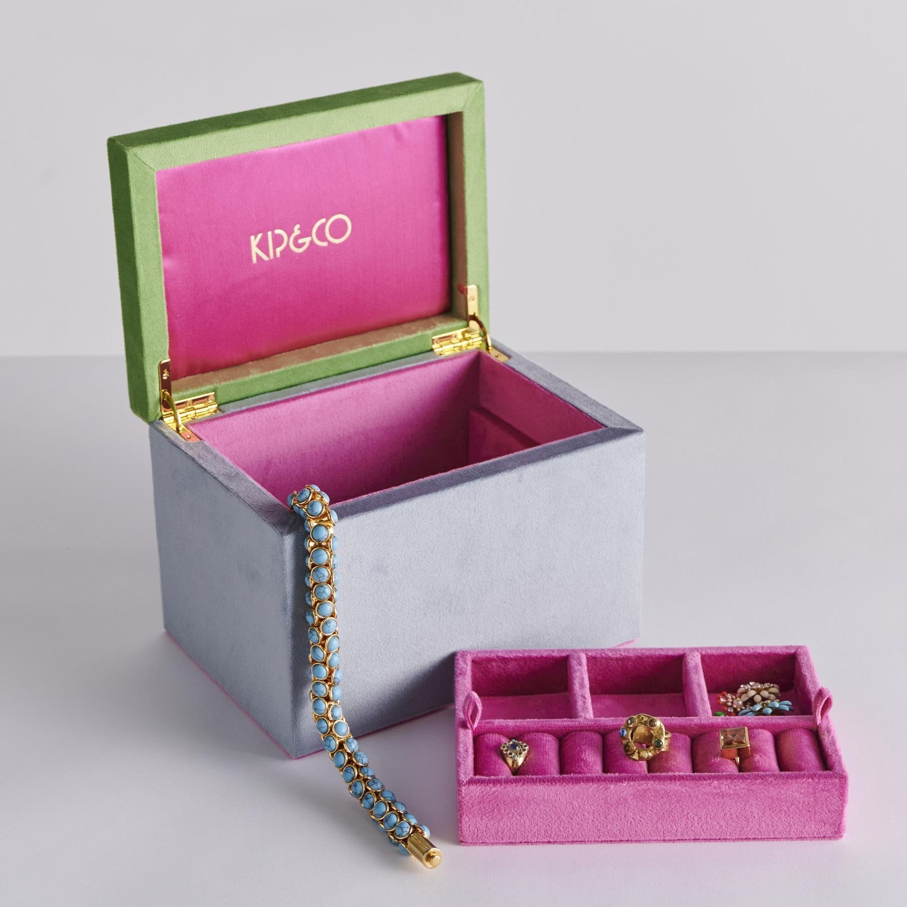 Velvet Jewellery Box - Kaleidoscope Large