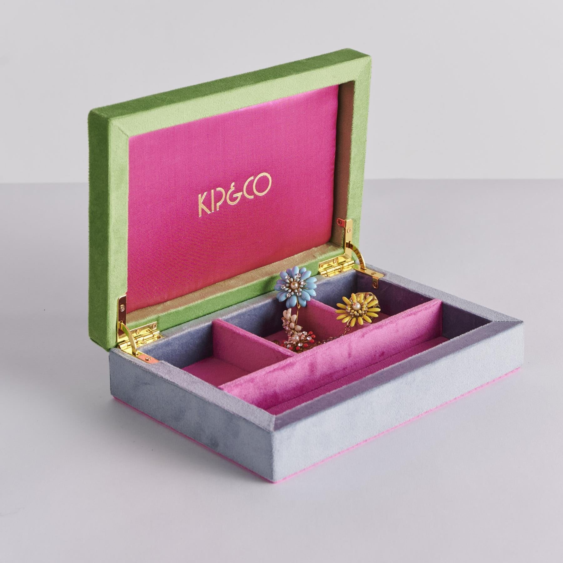 Velvet Jewellery Box - Kaleidoscope Small