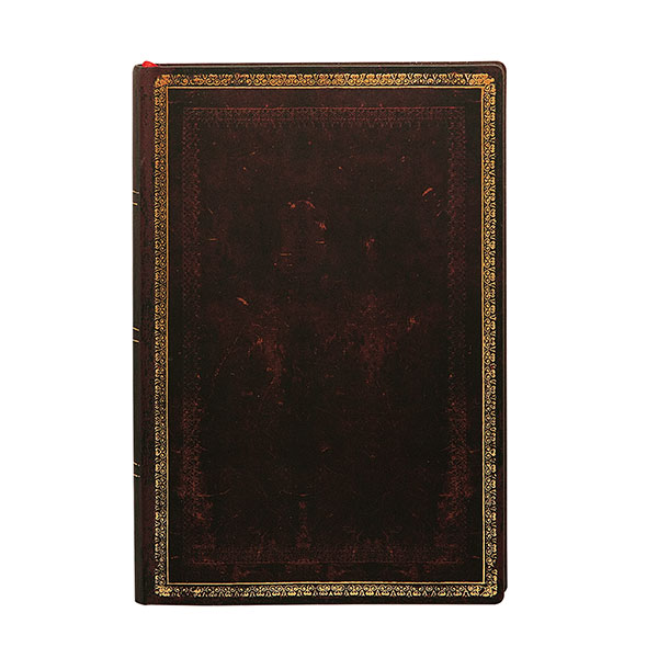 Softcover Flexi Journal - Black Moroccan