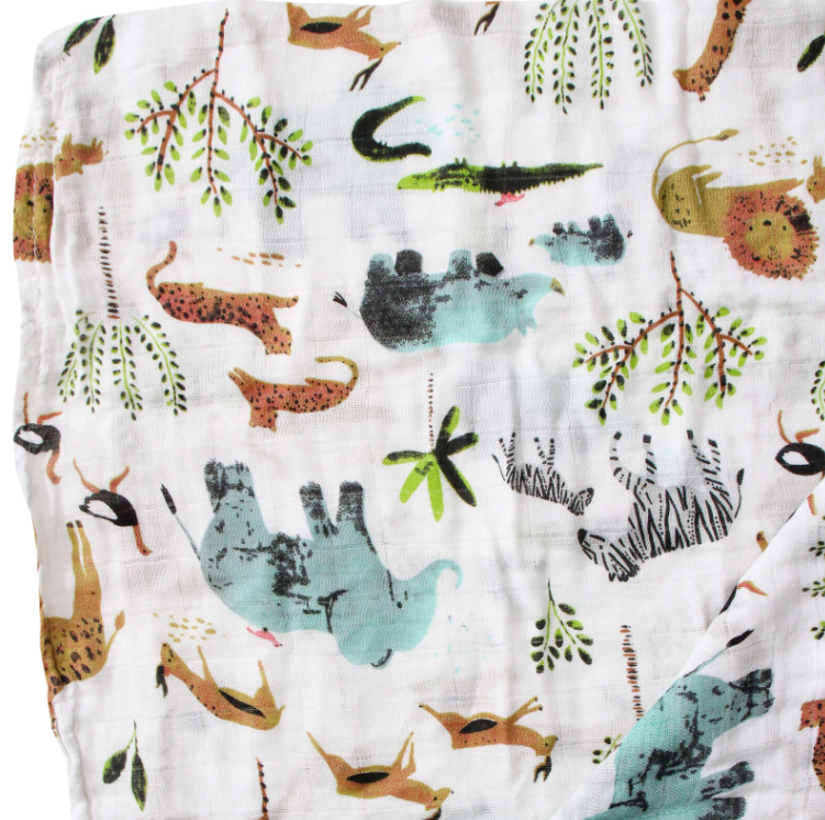 Muslin Wrap - Animal Safari