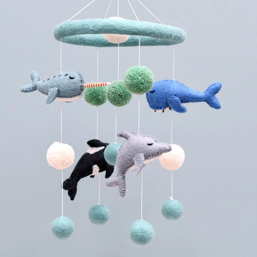 Nursery Cot Mobile - Ocean Marine Mammal