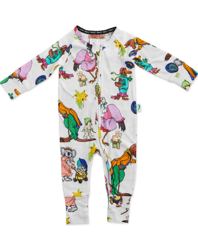 Baby Romper (Long Sleeve) - May Gibbs Out & About