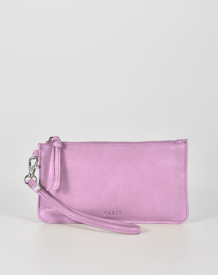 Abril Soft Leather Wristlet Purse