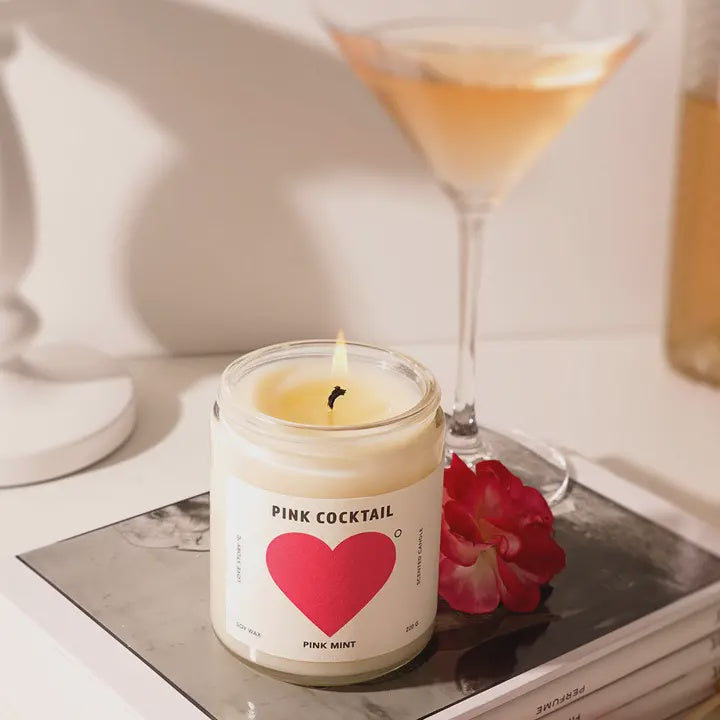 Pink Cocktail Soy Candle