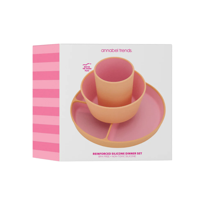 Silicone Two Tone Dinner Set