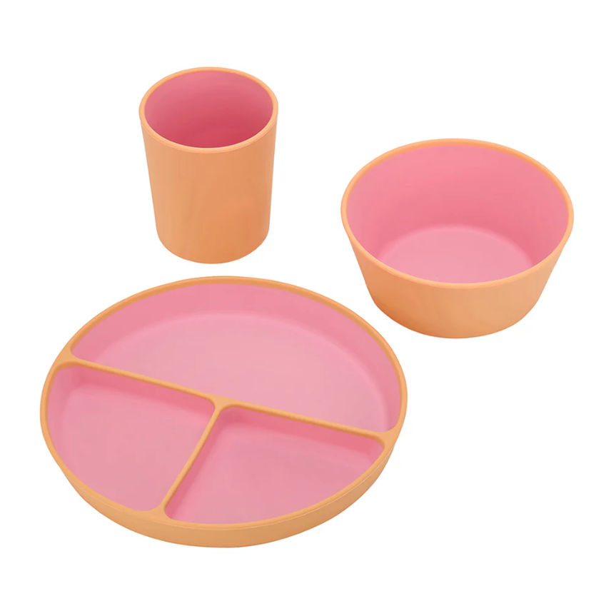 Silicone Two Tone Dinner Set