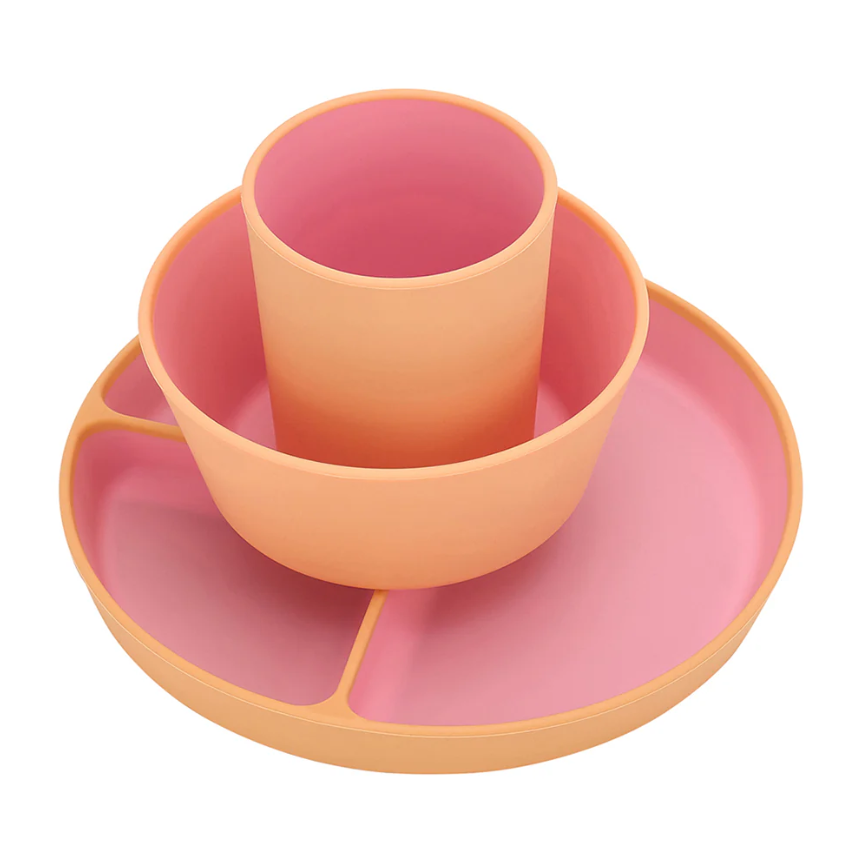 Silicone Two Tone Dinner Set