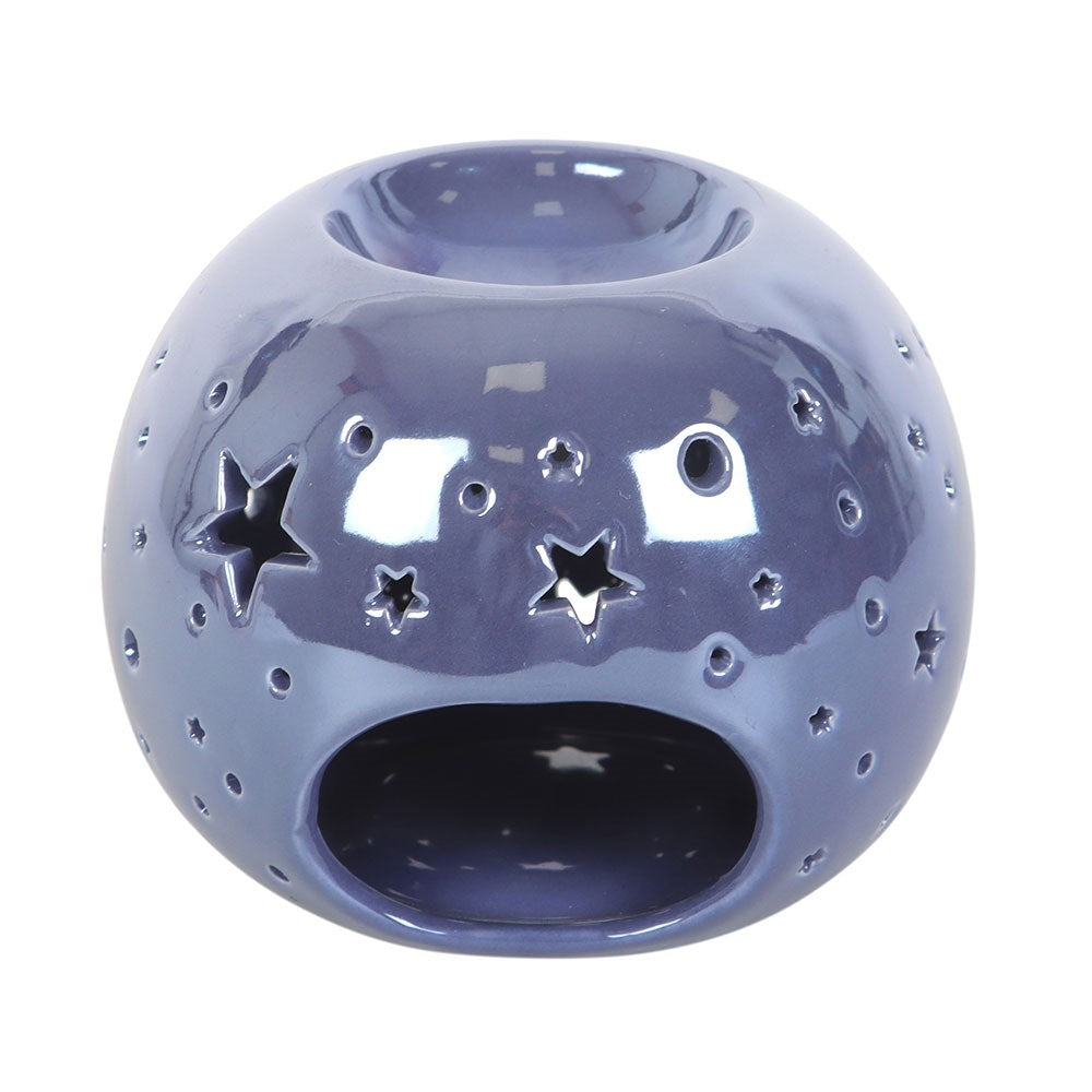 Oil Burner - Purple Iridescent Star