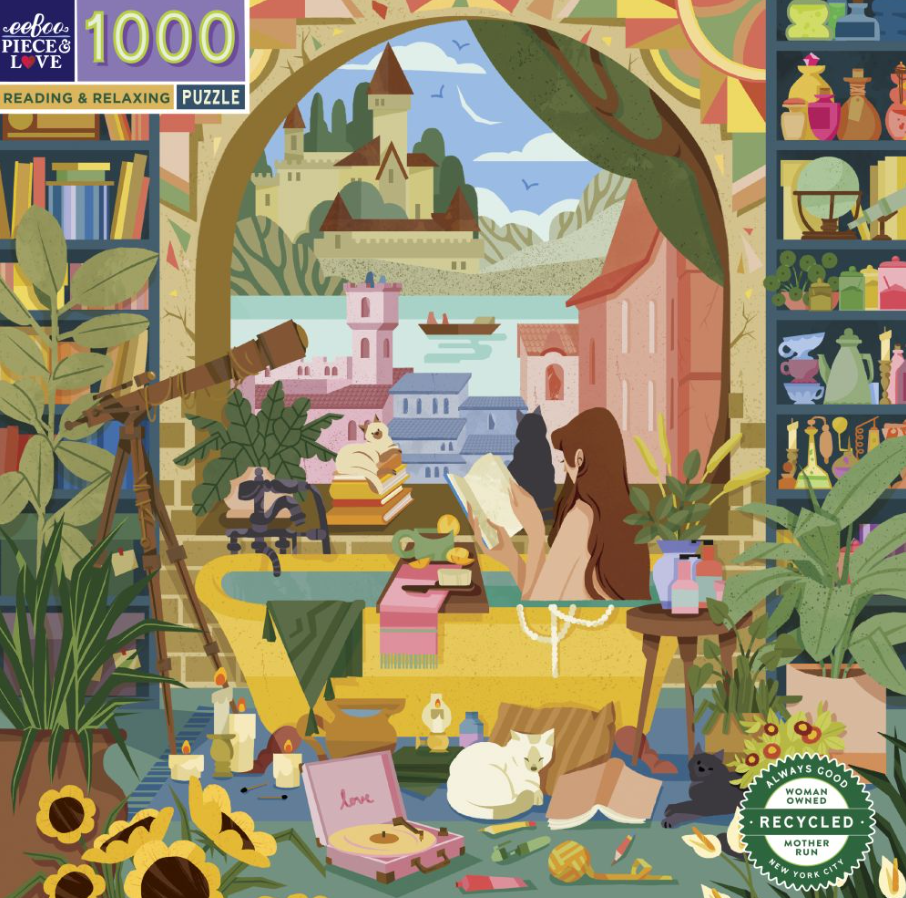 1000pc Puzzle - Reading Relaxing