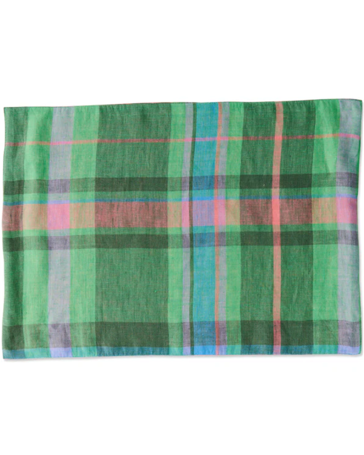 Linen Placemat Set of 4 - Jewel Of The Nile Tartan