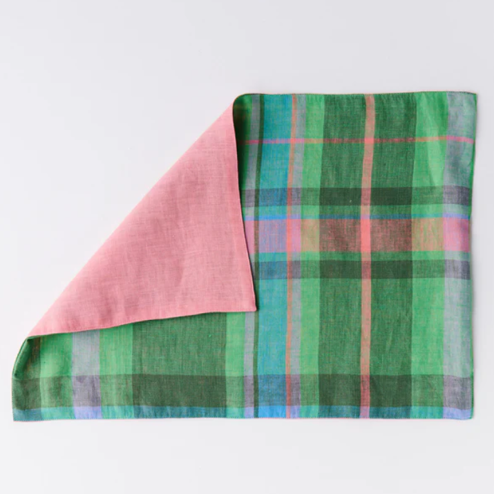 Linen Placemat Set of 4 - Jewel Of The Nile Tartan