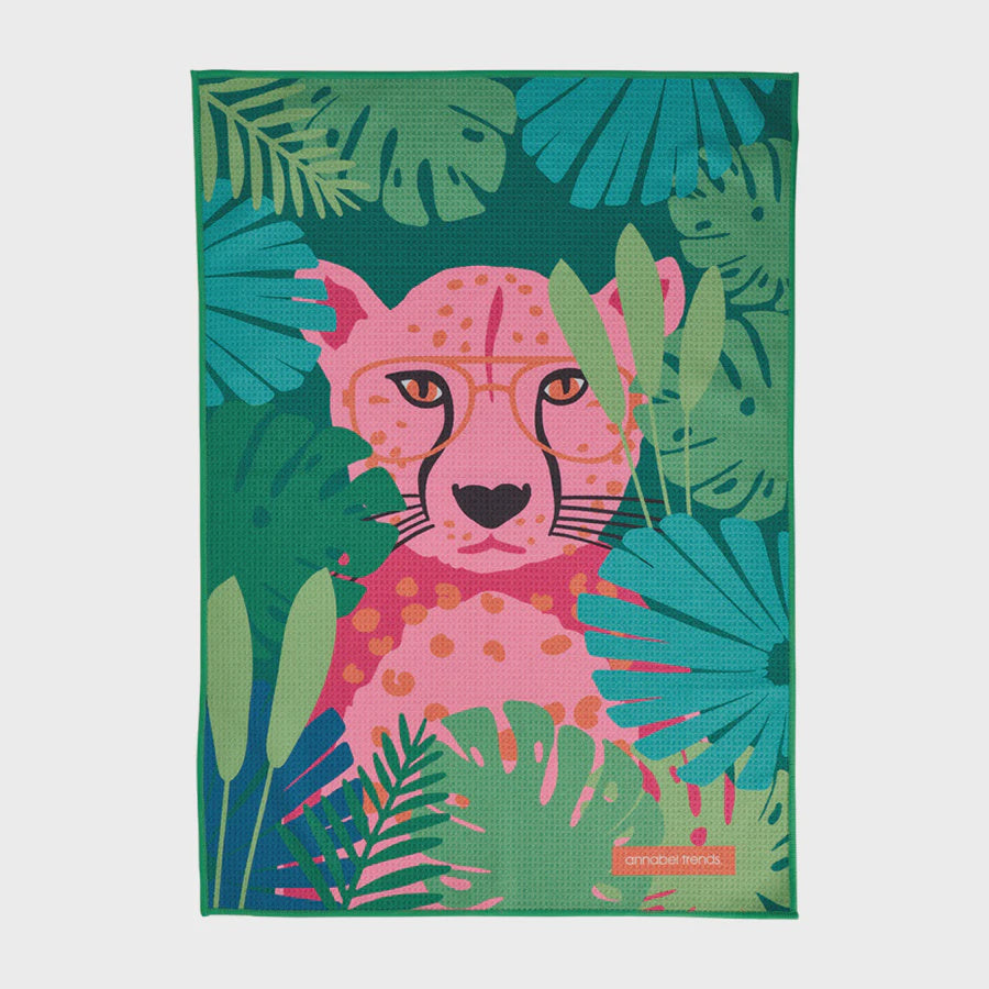 Microfibre Tea Towel - Cheetah