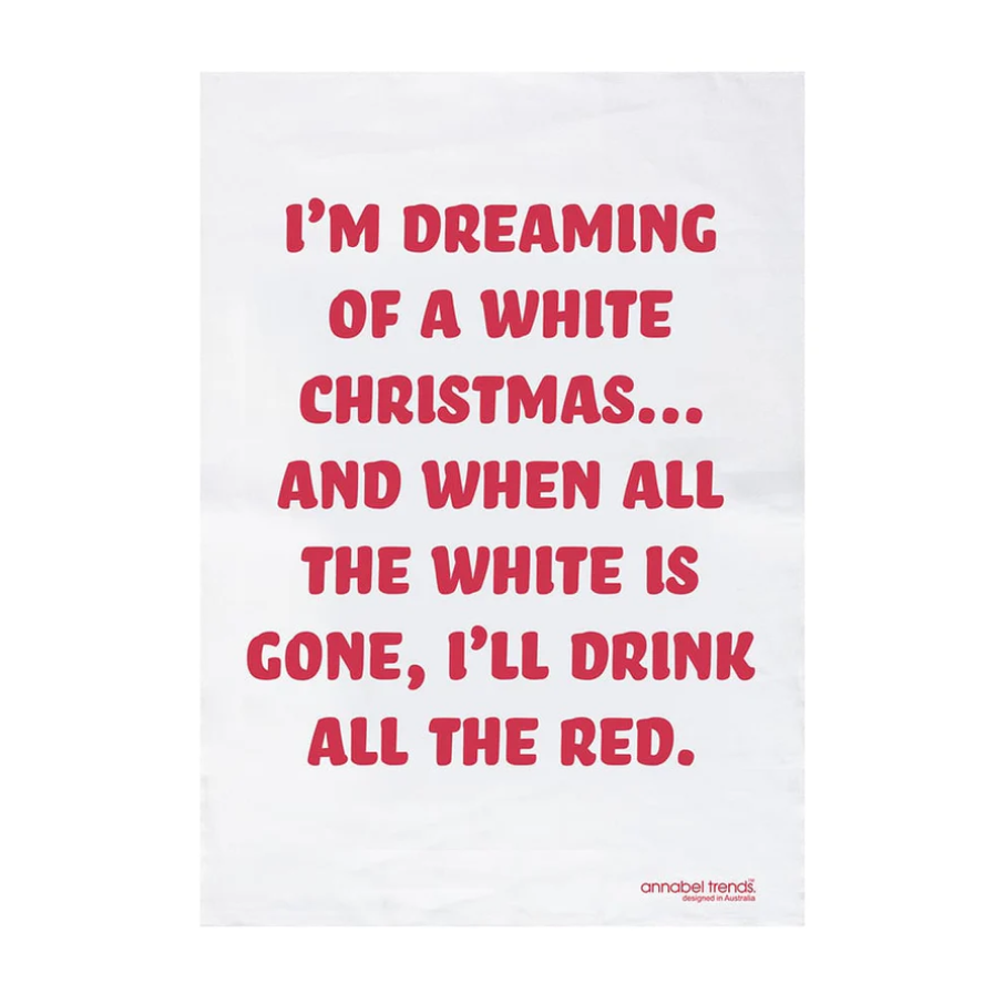 Tea Towel - White Christmas