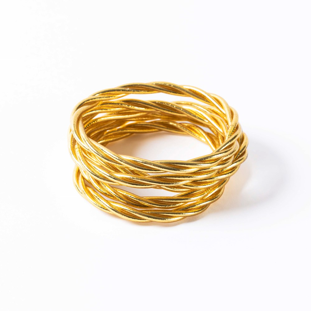 Buddhist Bracelet - Twist Gold