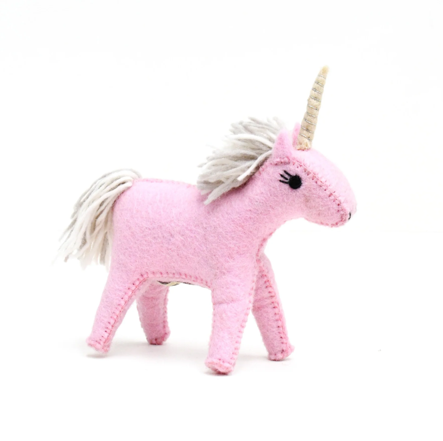 Felt Toy - Unicorn Pink