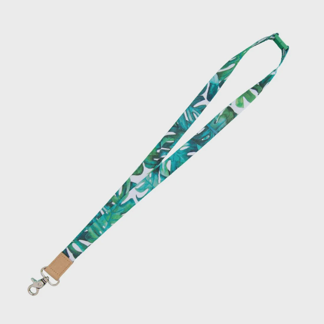 Water Colour Lanyard - Monstera Green