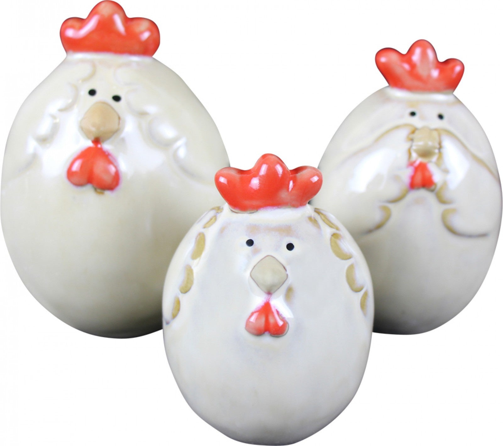 Ceramic Chickens - Set of 3