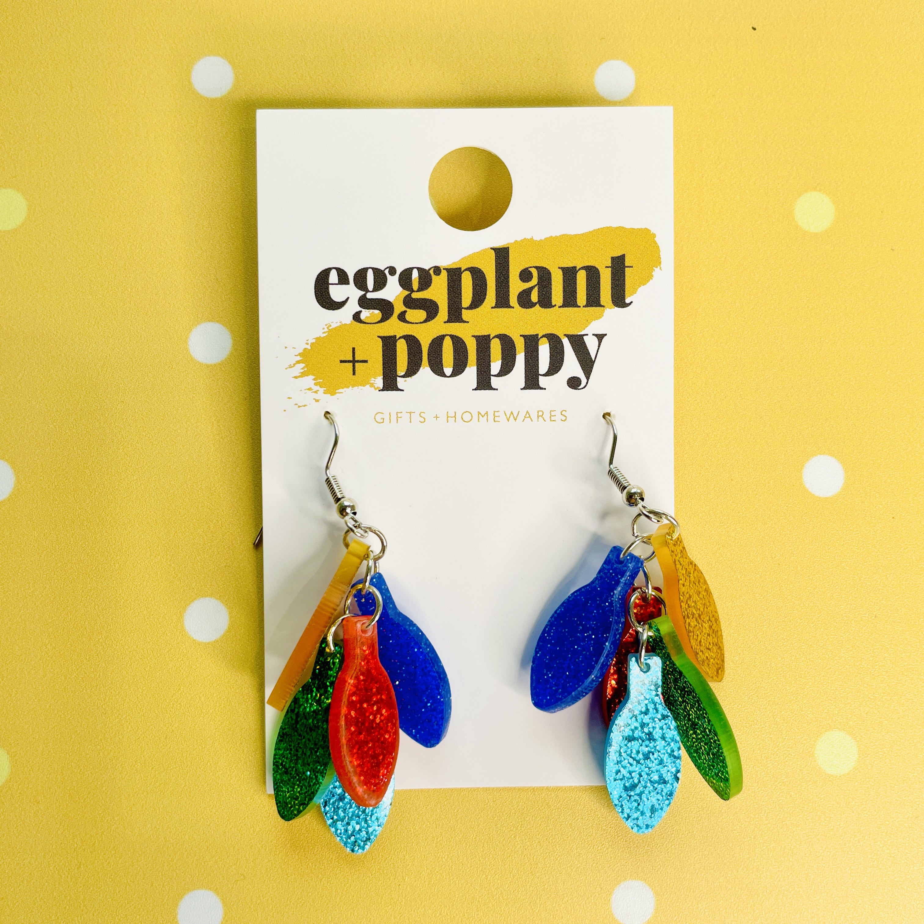 Christmas Light Earrings