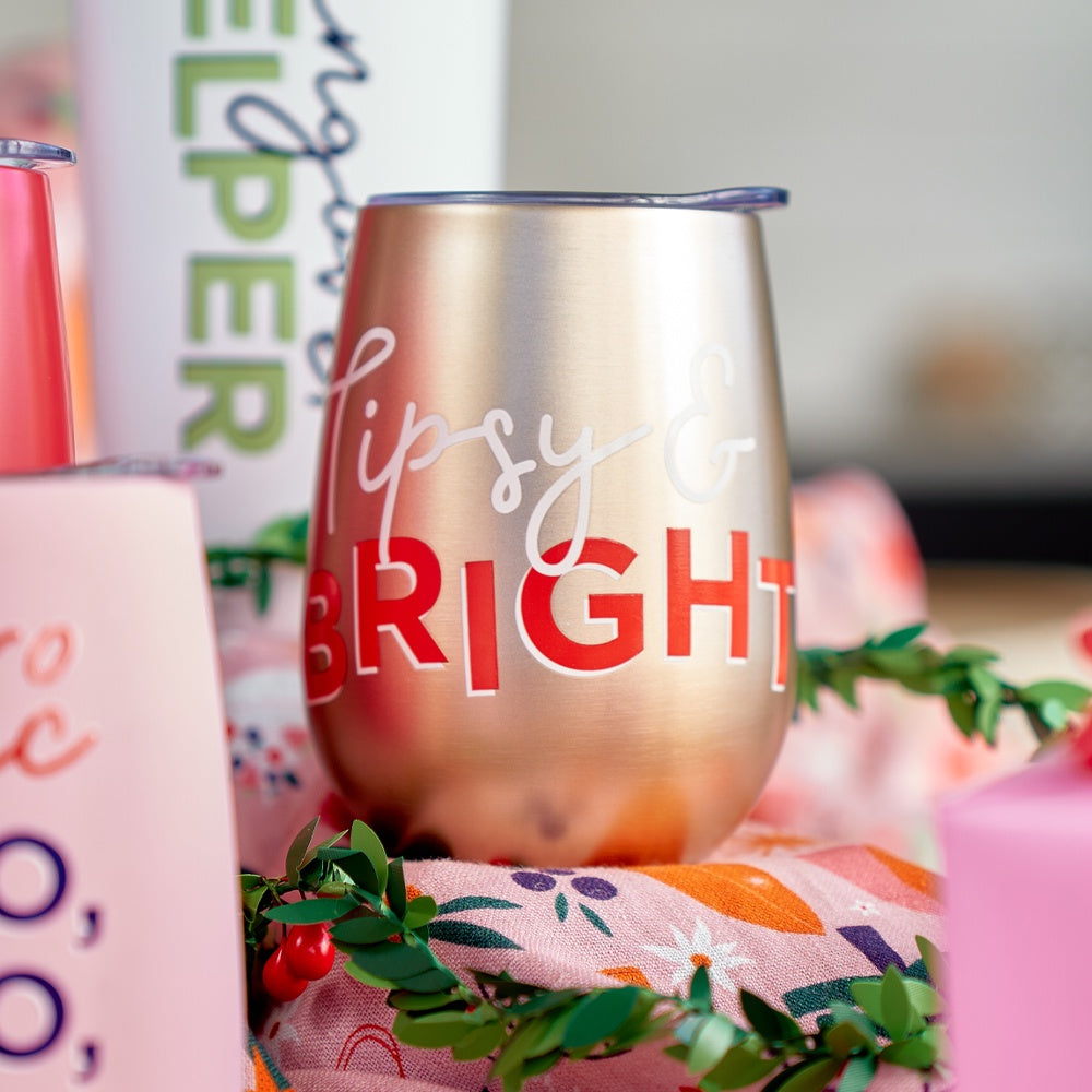 Wine Tumbler - Tipsy & Bright